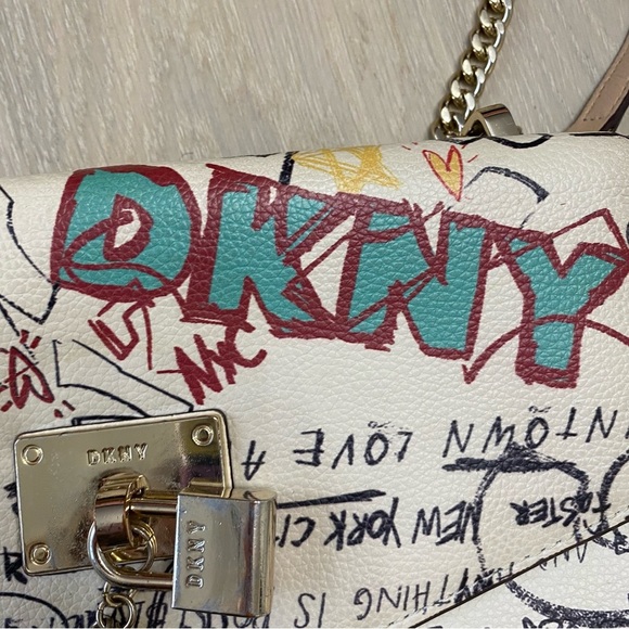 DKNY Elissa Large Y2K Grafitti Bag - Picture 11 of 12